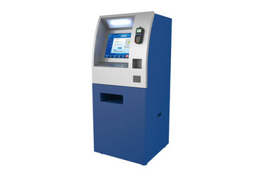 Indoor Touch Screen Machine Automatic Cash / Banknote Payment Kiosk with POS Terminal