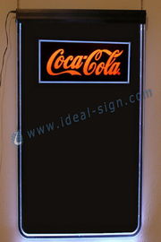 Acrylic Fluorescent Led Writing Board / Illuminated Menu Board With Coca Cola Logo