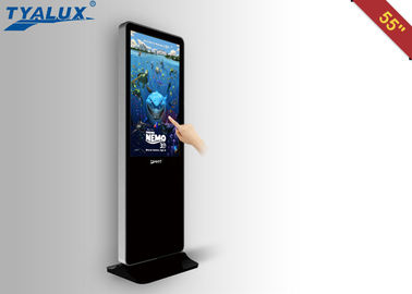 Multimedia Touch Screen Kiosk LED touch screen lcd advertising signage 55 inch
