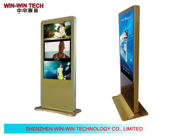 Golden Free Standing Network Digital Signage ,  55" LCD Advertising Display