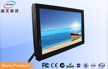 55" Black Landscape Android Wall Mounted Digital Signage With Free Software Lan Wifi 3G
