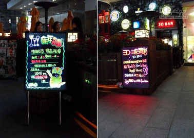 RGB change magic sparkle LED Writing Boards outdoor / indoor 7 color led signs
