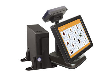 15 Inch Interactive Touch Screen POS Terminals with Cuctomer Display