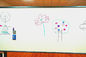 1217x1400mm Dry Erase Writing Board , Classroom Dry Erase Boards for Workgroup