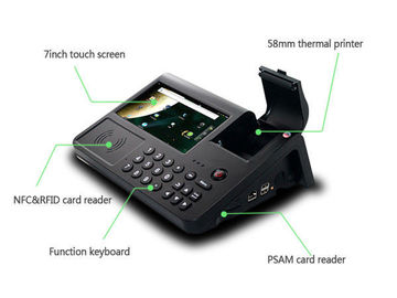 Android POS Payment Terminal With Receipt Printer For Tikcet Processing