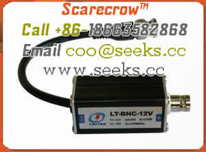 Scarecrow™ BNC-12V monitoring system, coaxial system computer to avoid surge of lightning