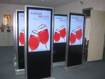 Bank Touch Screen Advertising Digital Signage 3G WIFI Floor Standing