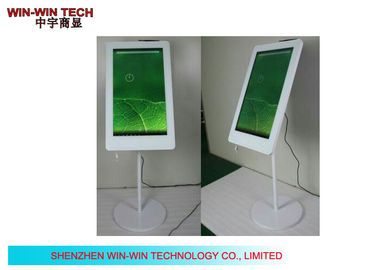 Table Stand Android Network Digital Signage , 19" White LCD Advertising Player