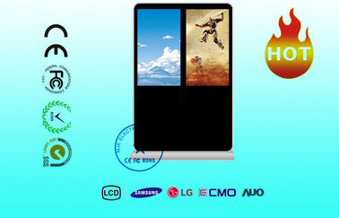 Double Screen Advertising Digital Signage Display 46 Inch Floor Standing