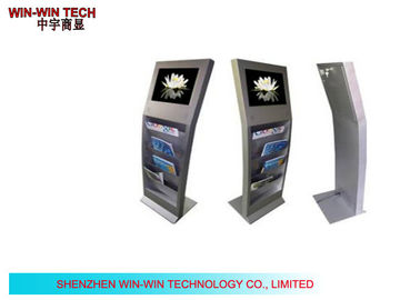 Exhibition 19&quot; Metal Stand Alone Digital Signage With 4 Racks