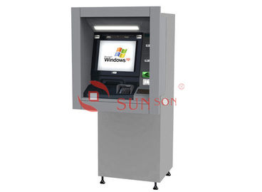 Financial Wall Mount Self Service Banking Kiosk ATM Machine Through Wall
