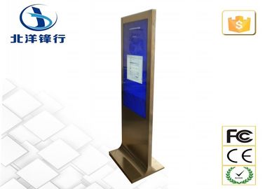 Stainless Steel Network LED Digital Signage Kiosk 46&quot; For Restaurant