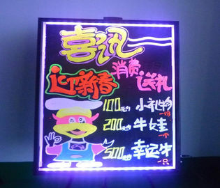 Super bright RGB erasable LED writing boards for food menu 80 * 100cm