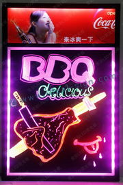 Flashing Fluorescent Led Writing Board For Restaurant Menu Advertising