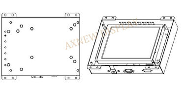 6.5&quot; Color TFT Industrial LCD Touch Screen Monitor Sunlight Readable For POS