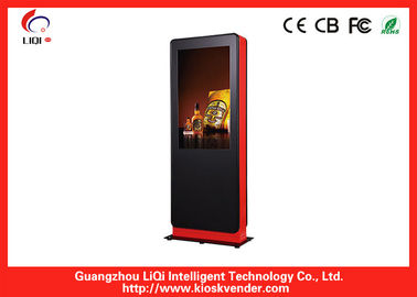 19" Hotel Stand Digital Signage Kiosk IR Touch Screen For Queue Management