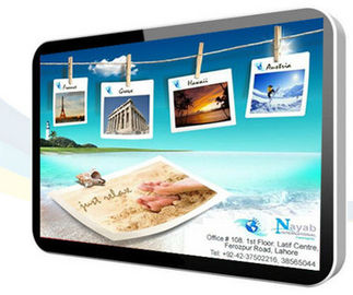 Ultra Slim 18.5 Inch Stand Alone Digital LCD Screen Signage / Airport LCD Advertising Display