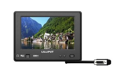 IP64 7" HDMI Industrial Touch Screen Monitor With USB Flash Disk Reader