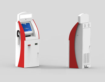 A4 Laser Printer Telekiosk Bill Acceptor Payment Kiosk , 3 Tracks USB MSR Wireless Card Reader