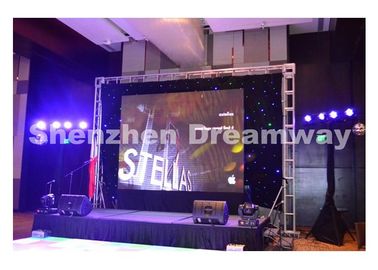 PH 6  LED Screen Rental Brushed Aluminum LED Cabinet 1/16 Scan