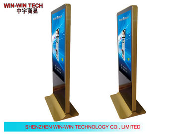 Golden Free Standing Network Digital Signage ,  55&quot; LCD Advertising Display