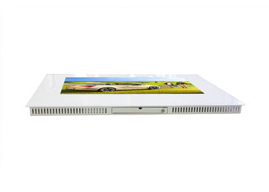 Metro / Bus 19 Inch White Video Player Wall Mount Digital Signage Monitors Remote Control