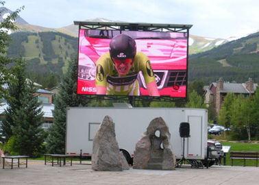 Ultra Thin electronic advertising boards p16 outdoor led display screen light absorbing mask