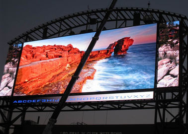 High uniformity P10 outdoor LED display for industrial enterprise , transportation